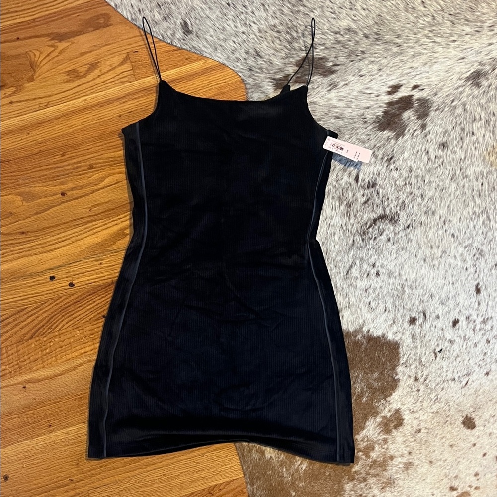 Elegant Black Spaghetti Strap Dress/Nightie